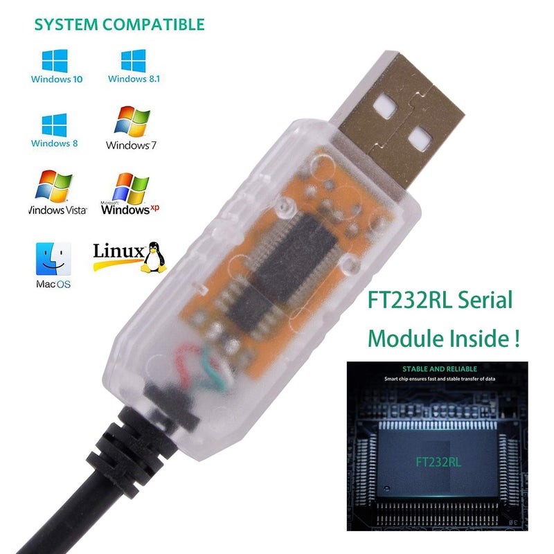 Suamdoen ACS380 ABB Driver Cable USB RS485 Serial Adapter Modbus Communication Cable for ABB Oy BCBL-01 - Image 2